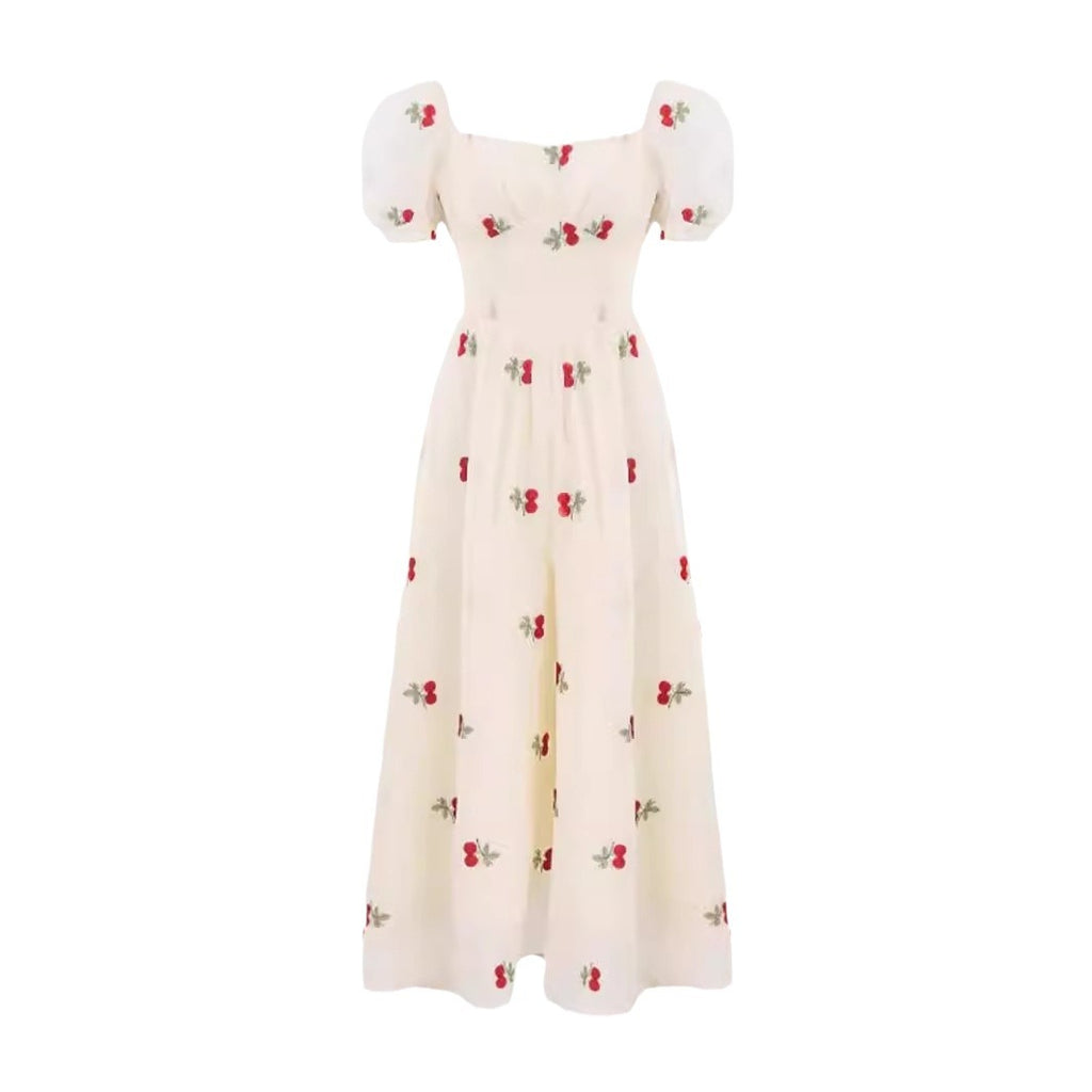 Summer Seaside Vacation French Dress Women