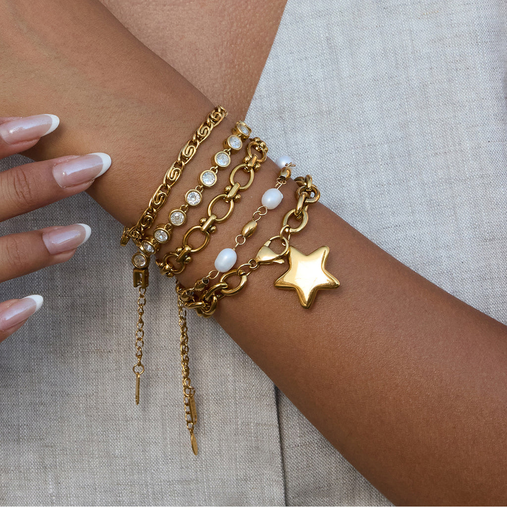 Freshwater Pearl Stainless Steel Bracelet Versatile And Easy To Style