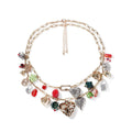 Trendy Retro Vacation Double Layer Twin Alloy Necklace