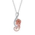 High-grade Temperament Infinite Rose Pendant Necklace
