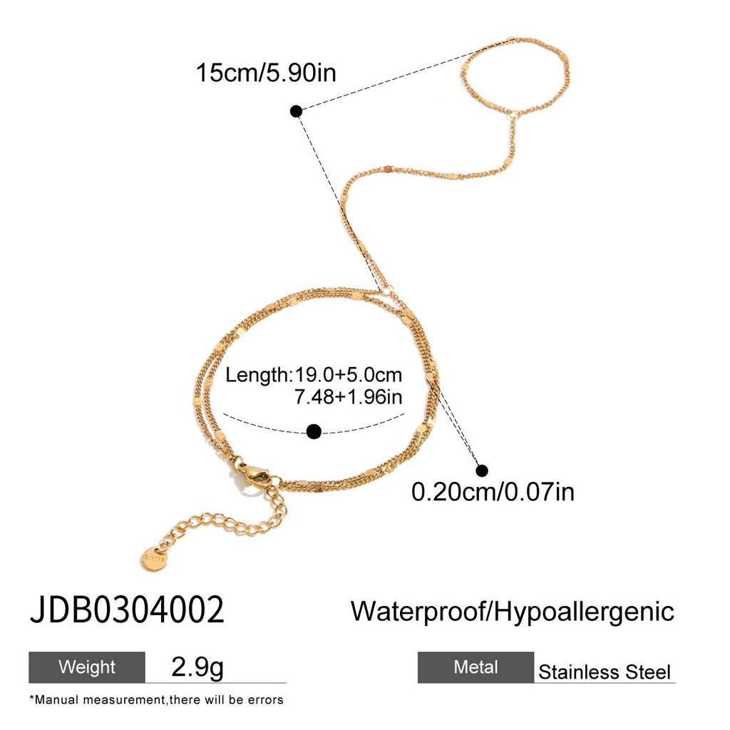 Stainless Steel Bracelet With A Light-luxury High-end Feelmade From Titanium Steel