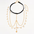 Creative Simple Multilayer Star Moon Elastic Thigh Chain Women
