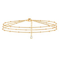 Dainty Gold Bracelets For Women, 14K Gold Filled Adjustable Layered Bracelet Cute Oval Chain  Bar Gold Bracelets For Women Jewelry