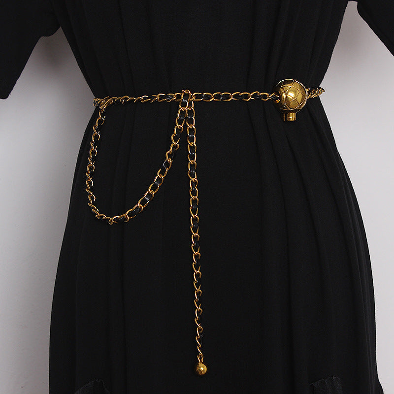 Small Golden Ball Waist Chain