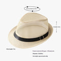 Straw Beach Summer Sun For Men And Women Sun-protective Fedora Panama Hat