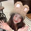 Korean-style Cute And Sweet Bunny-ear Plush Hat