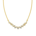 S925 Sterling Silver Temperamental Necklace Female Inlaid Zircon Japanese And Korean