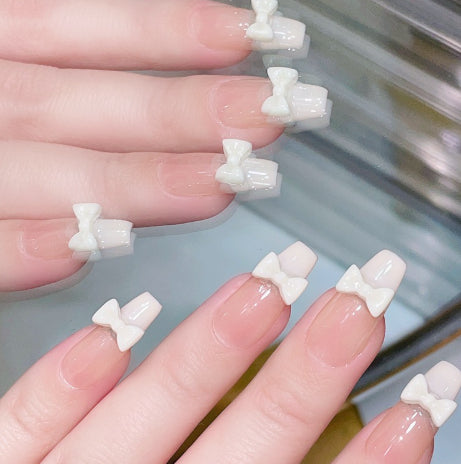 Short T Cat Eye Butterfly Removable Nail Patch Finished Product