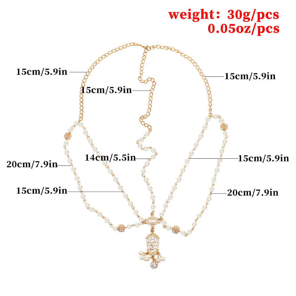 Bohemian Rhinestone Bit Chain Women