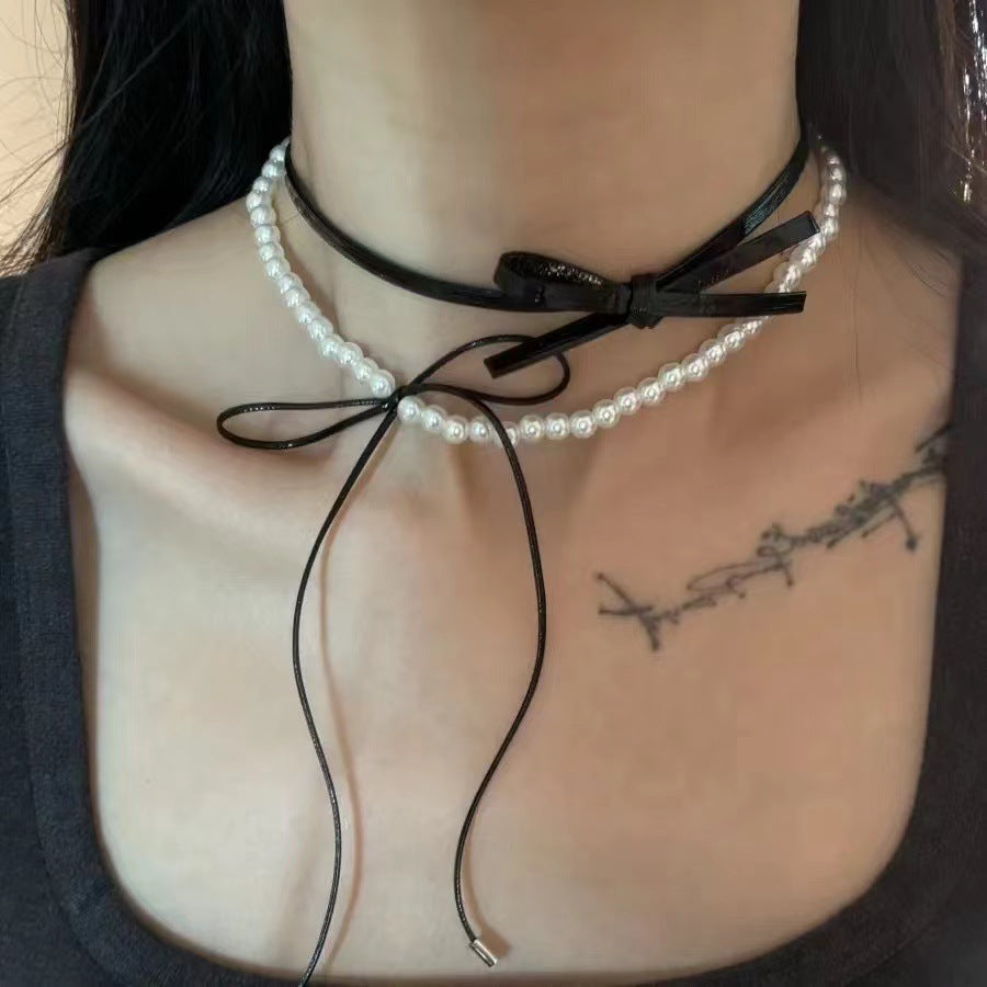 Light-luxury New Womens Clavicle-length Pearl Necklace