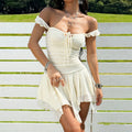 Forest-inspired Western Cowboy Style Pure And Sexy Summer Spaghetti Strap Irregular Dress For Women