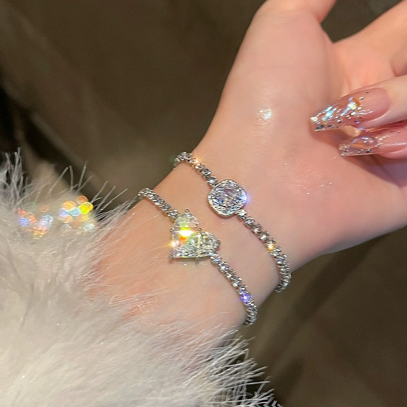 Loving Heart Zircon Bracelet