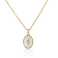 Minseng Minimalist Light Luxury Tulip Shell Necklace
