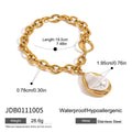 Stylish Stainless Steel Bracelet With 18k Gold Plating