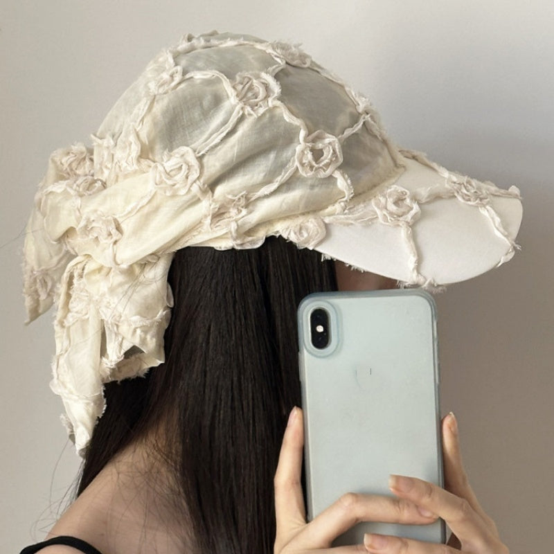 Stylish Retro 3D Floral Bandana Baseball Cap